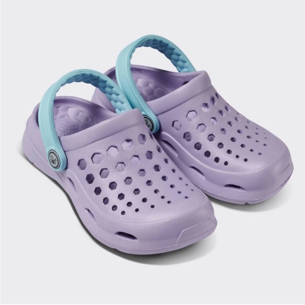 NWT Joybees Kids Active Clog Solid Lilac/Sky Blue Size 5 - Picture 4 of 14